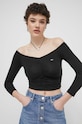 Tommy Jeans felső fekete DW0DW17892