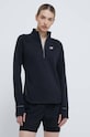 Μακρυμάνικο μπλουζάκι για τρέξιμο New Balance Heat Grid Half Zip μαύρο WT23252BK