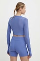 Дрехи Блуза с дълги ръкави за йога Reebok Lux Studio Mesh 100076309 син