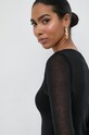 Victoria Beckham hosszú ujjú fekete 1224JTP005551A