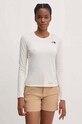 The North Face longsleeve sportowy Shadow beżowy NF0A87TXQLI1
