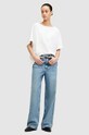 Βαμβακερό μπλουζάκι AllSaints LYDIA TEE W131JA λευκό