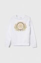 Guess bluza bawełniana dziecięca aplikacja biały J4RQ05.KA6R4.PPYH