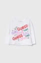 biały Guess longsleeve dziecięcy Dziewczęcy