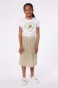 bijela Dječja pamučna majica dugih rukava Michael Kors Za djevojčice