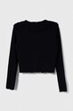 Tommy Hilfiger longsleeve dziecięcy KG0KG07595.PPYH granatowy SS24
