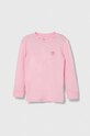 adidas Originals longsleeve bawełniany dziecięcy bawełna różowy IP3019