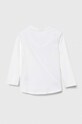 Detská bavlnená košeľa s dlhým rukávom United Colors of Benetton 3096G10DT.P.Seasonal biela SS24