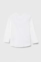 Detská bavlnená košeľa s dlhým rukávom United Colors of Benetton 3096G10DT.P.Seasonal biela SS24