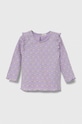 United Colors of Benetton longsleeve bebelusi fixat violet 37G4A104N.W.Seasonal