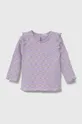 фіолетовий Лонгслів для немовлят United Colors of Benetton Для дівчаток