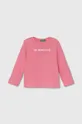 ροζ Παιδικό βαμβακερό μακρυμάνικο United Colors of Benetton Για κορίτσια
