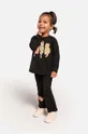črna Majica z dolgimi rokavi za dojenčka Coccodrillo Dekliški