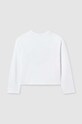 Mayoral longsleeve din bumbac pentru copii 6016.8C.Junior.PPYH alb SS24