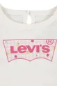 Otroška bombažna majica z dolgimi rokavi Levi's LVG CURVED HEM LS TEE 100 % Organski bombaž
