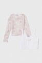 Dječja majica dugih rukava Pinko Up s elastinom roza S4PIJGTH027