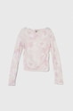 Dječja majica dugih rukava Pinko Up S4PIJGTH027 roza