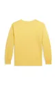 Detská bavlnená košeľa s dlhým rukávom Polo Ralph Lauren žltá