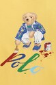 Chłopiec Polo Ralph Lauren longsleeve bawełniany dziecięcy 322883620007 żółty