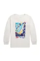biela Detská bavlnená košeľa s dlhým rukávom Polo Ralph Lauren Detský