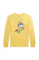 Polo Ralph Lauren longsleeve bawełniany dziecięcy nadruk żółty 323883620007