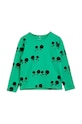 Detské tričko s dlhým rukávom Mini Rodini s elastanom zelená 2412012675