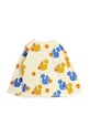 Mini Rodini longsleeve bawełniany dziecięcy Squirrel 2422015723 żółty SS24