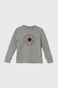 Converse longsleeve din bumbac print gri 866243