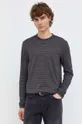 μαύρο Βαμβακερή μπλούζα με μακριά μανίκια Marc O'Polo DENIM
