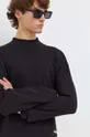 črna Bombažna majica z dolgimi rokavi G-Star Raw