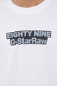 G-Star longsleeve din bumbac D23886.C336 alb