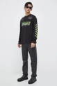 G-Star Raw longsleeve bawełniany czarny