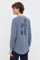 Oblečenie Bavlnené tričko s dlhým rukávom G-Star D24668.2653 sivá