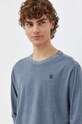 Bavlnené tričko s dlhým rukávom G-Star sivá D24668.2653
