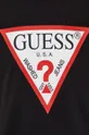 μαύρο Βαμβακερή μπλούζα με μακριά μανίκια Guess
