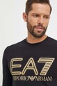 Majica z dolgimi rokavi EA7 Emporio Armani črna 3DPT38.PJMUZ.0208
