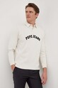 Pepe Jeans longsleeve din bumbac Harry imprimeu bej PM542100