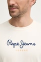 Pepe Jeans tricou din bumbac Eggo PM508209 bej