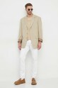 Pepe Jeans tricou din bumbac Eggo PM508209 bej SS25