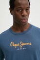 Pepe Jeans t-shirt bawełniany Eggo niebieski PM508209