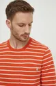 oranžová Bavlnené tričko s dlhým rukávom Pepe Jeans Costa