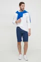 Βαμβακερή μπλούζα με μακριά μανίκια Polo Ralph Lauren λευκό