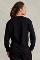 Βαμβακερή μπλούζα με μακριά μανίκια Polo Ralph Lauren 710814128 μαύρο SS25