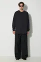 Y-3 camicia a maniche lunghe 3-Stripes Long Sleeve Tee nero