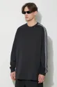 nero Y-3 camicia a maniche lunghe 3-Stripes Long Sleeve Tee