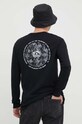 Одяг Бавовняний лонгслів Billabong BILLABONG X CORAL GARDENERS ABYZT02338 чорний