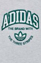 Хлопковая кофта adidas Originals IS0241 серый