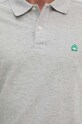 Bavlnené tričko s dlhým rukávom United Colors of Benetton sivá 3089J3204