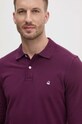 United Colors of Benetton longsleeve din bumbac violet 3089J3204