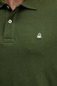 United Colors of Benetton longsleeve din bumbac 3089J3204 verde